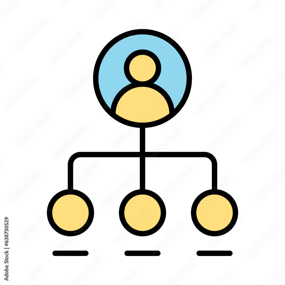 Organization chart icon