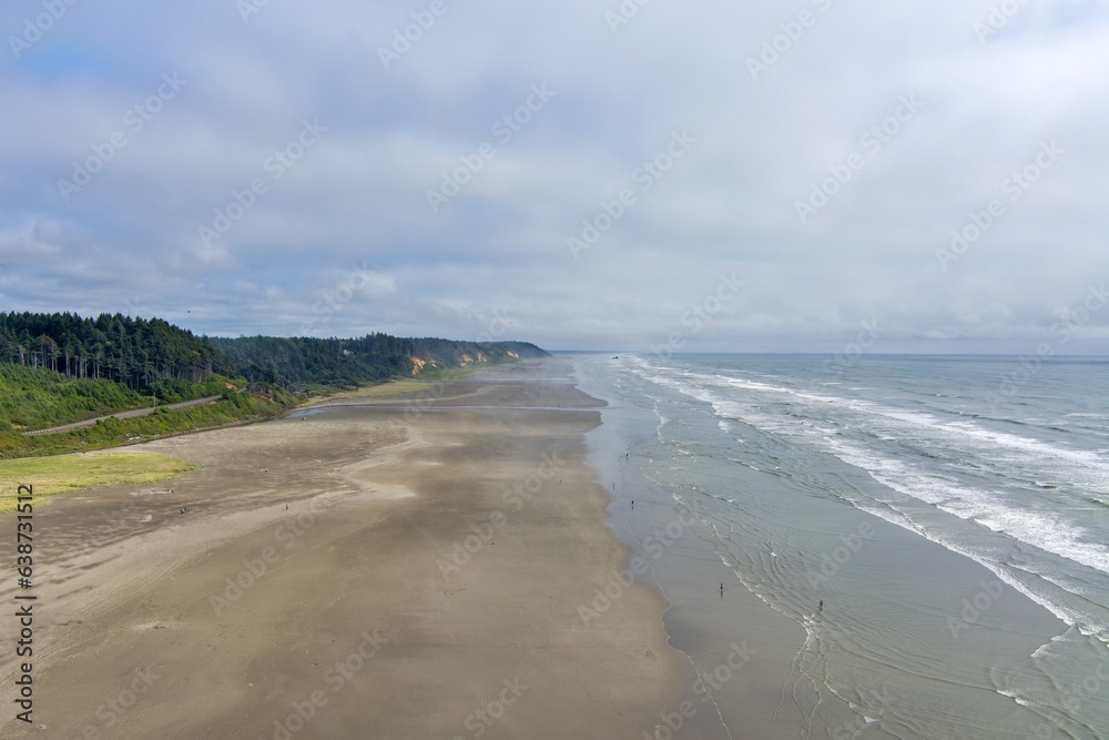 Aerial view of the beach at Seabrook, Washington