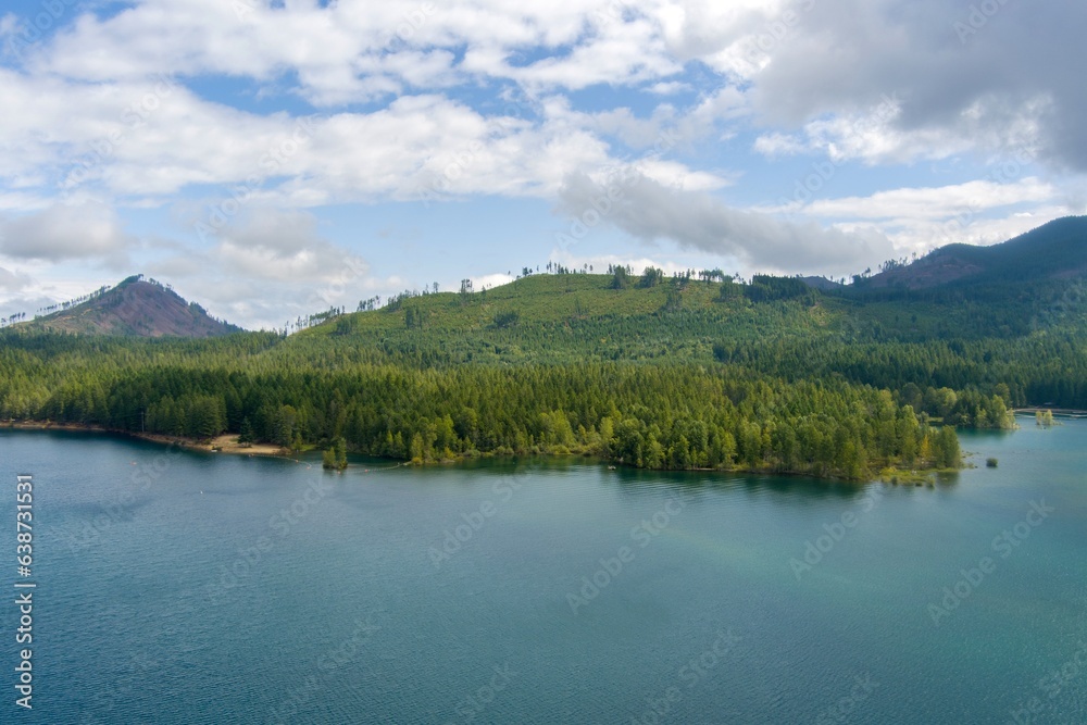 Lake Cushman, Washington State in August