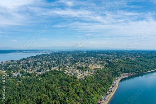 Mount Rainier and Point Defiance in June 2023