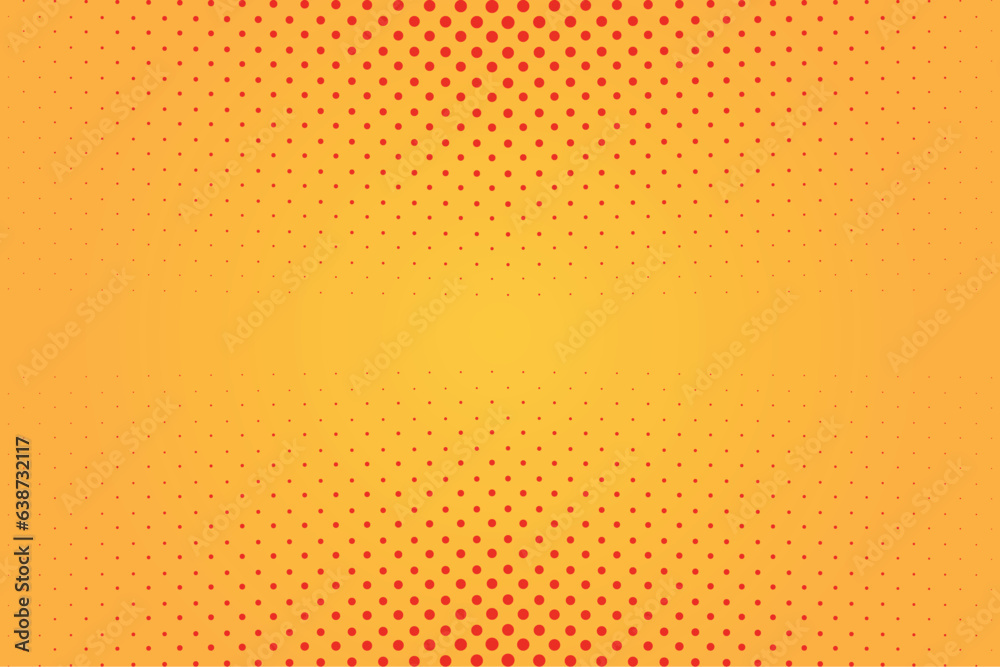 Dot Pattern Background Halftone Pattern & Trendy Style in Sunburst.