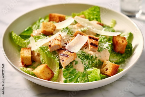 Classic Elegance: Caesar Salad Mastery - Timeless Culinary Capture