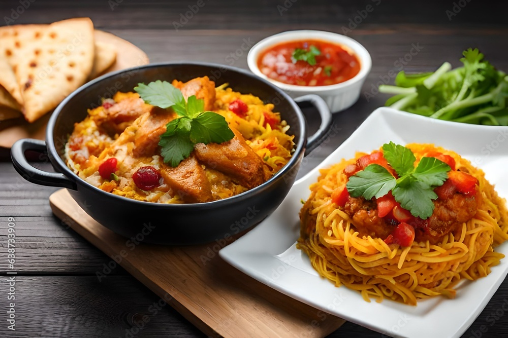 pasta with chicken generated by AI pasta with chicken generated by AI