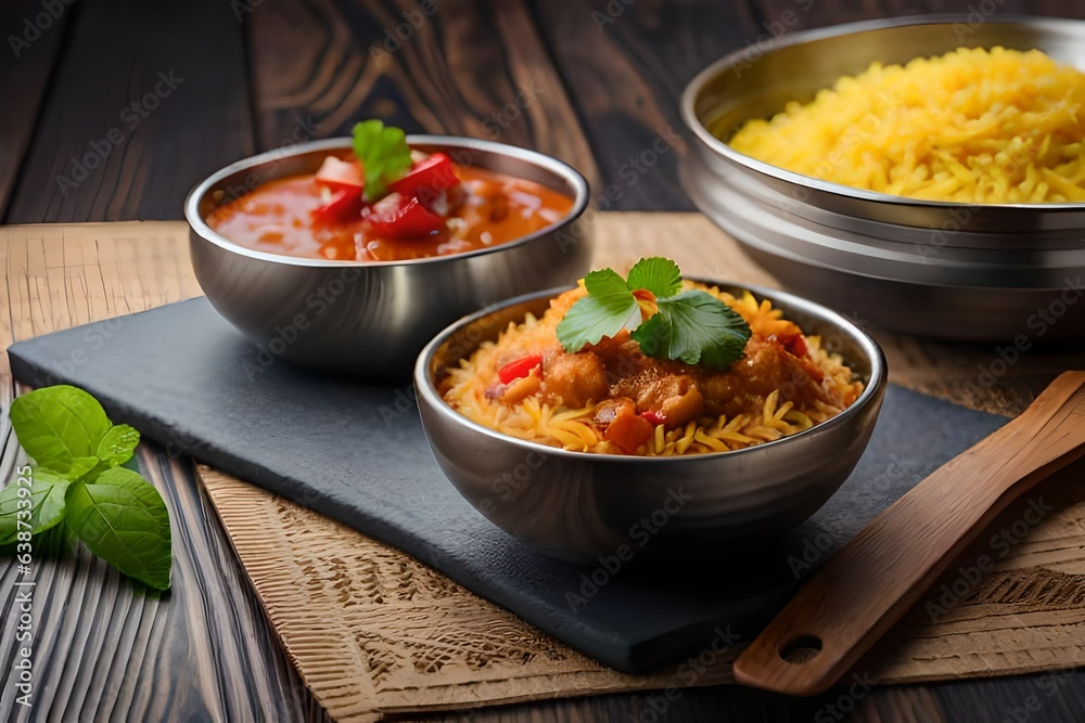 rice with vegetables generated by AI rice with vegetables generated by AI