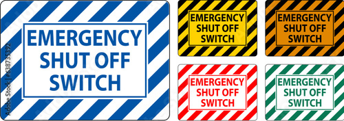 Automatic Start Hazard Sign Emergency Shut Off Switch