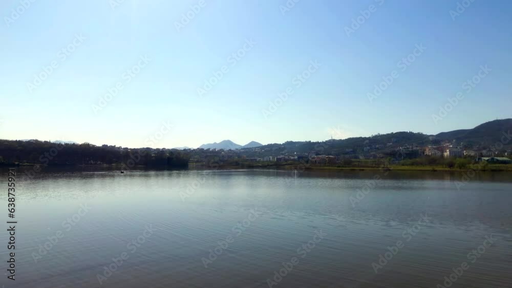 Artificial lake. Liqeni Artificial i Tiranes. Grand Park of Tirana. Tirana, Albania. Artificial lake. Liqeni Artificial i Tiranes. Grand Park of Tirana. Tirana, Albania.