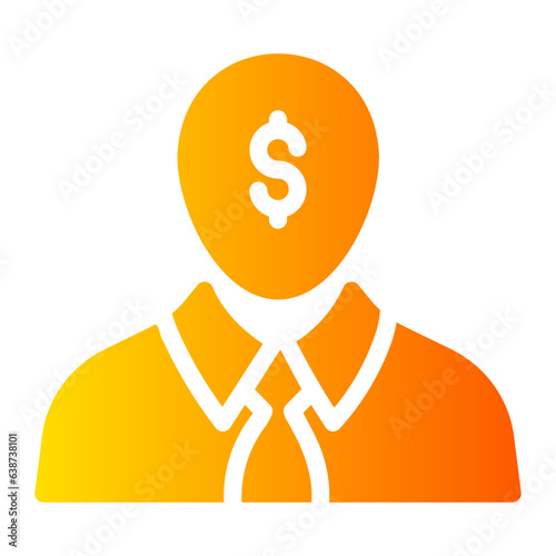 businessman Gradient icon