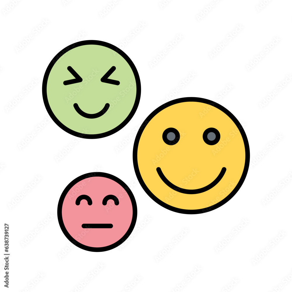 Fototapeta premium Happy emotion icon