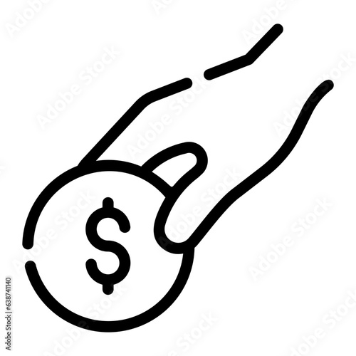 steal Line Icon