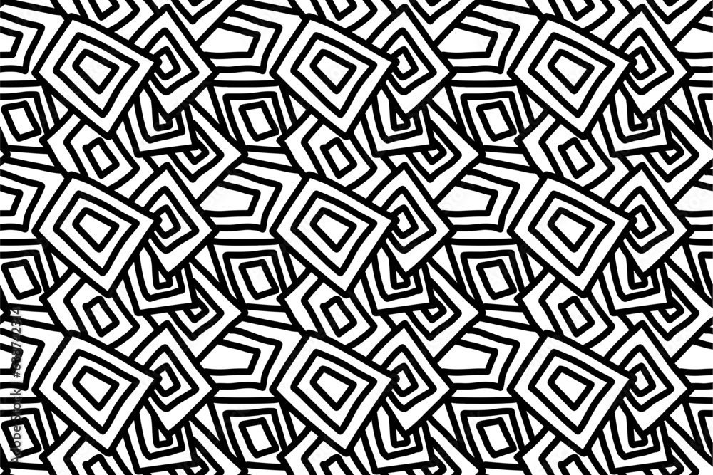 Doodling line wall  handdrawn minimalist seamless pattern