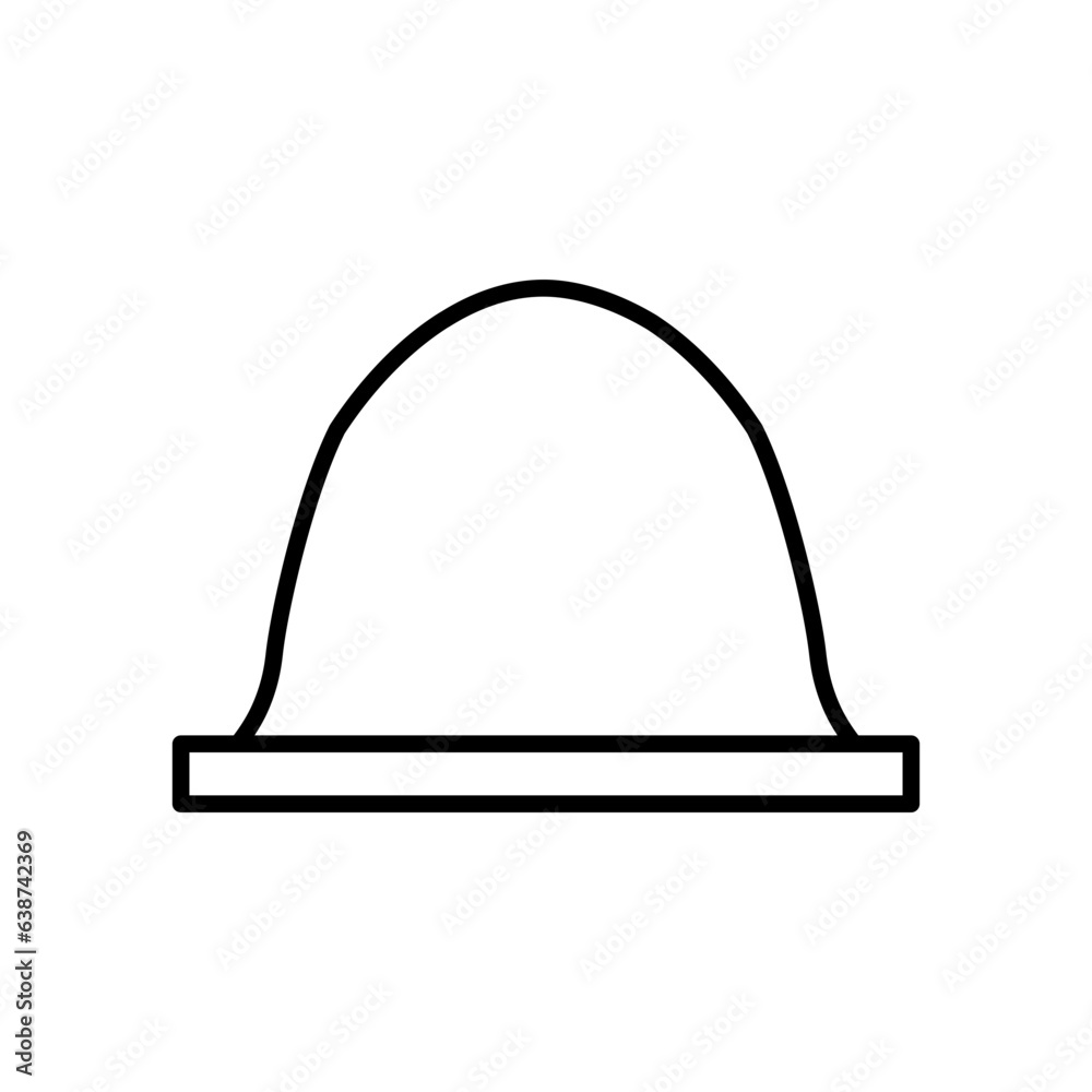 cervical cap line icon