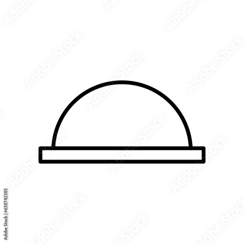 diaphragm line icon