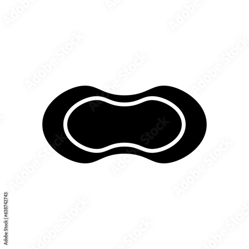 hormonal ring glyph icon
