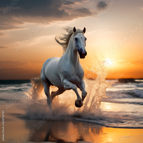 Swift white horse © samaneh