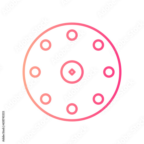 birth control pills gradient icon