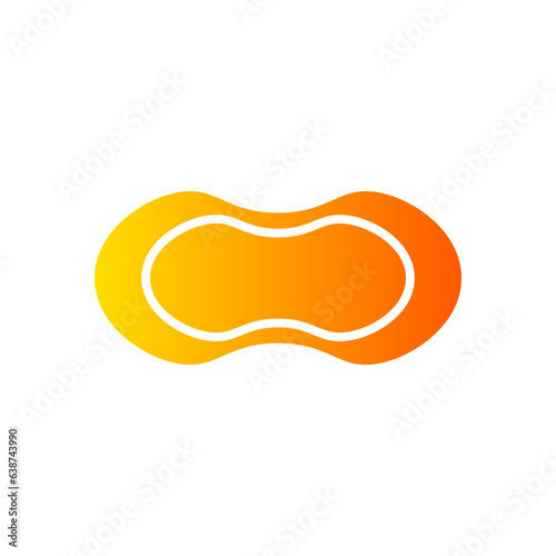 hormonal ring gradient icon