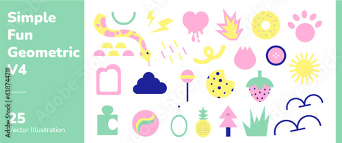 Wallpaper Mural Simple Fun Geometric Kids Graphic 4 Torontodigital.ca