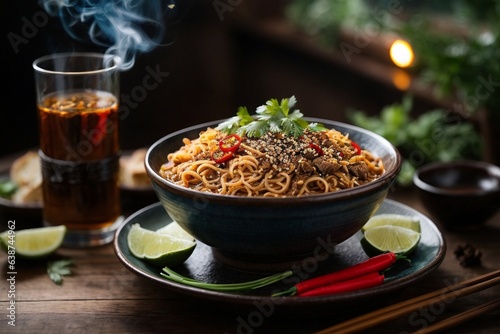 Savory hot spicy noodles
