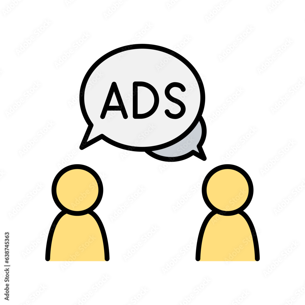 Obraz premium Viral marketing icon