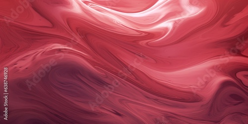 Abstract fluid art background bright dark red and ruby colors, generative ai