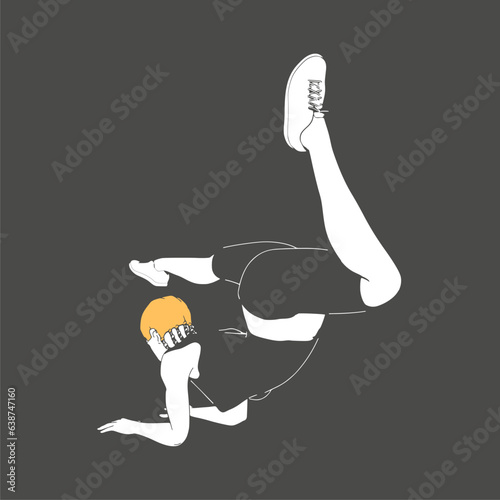 Young female workout. Sport girl doing stretching exercise. Young woman wearing workout clothes. Sport fashion girl outline in urban casual style.