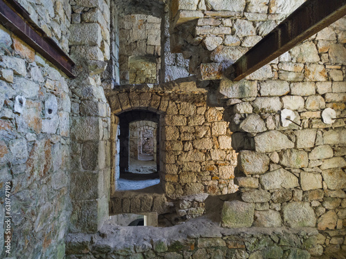 Interior of Zvornik fortress also known as the Old Town of Zvornik, Đurđev town and Tower city