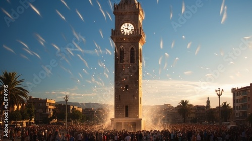 Izmır Clock Tower celebration