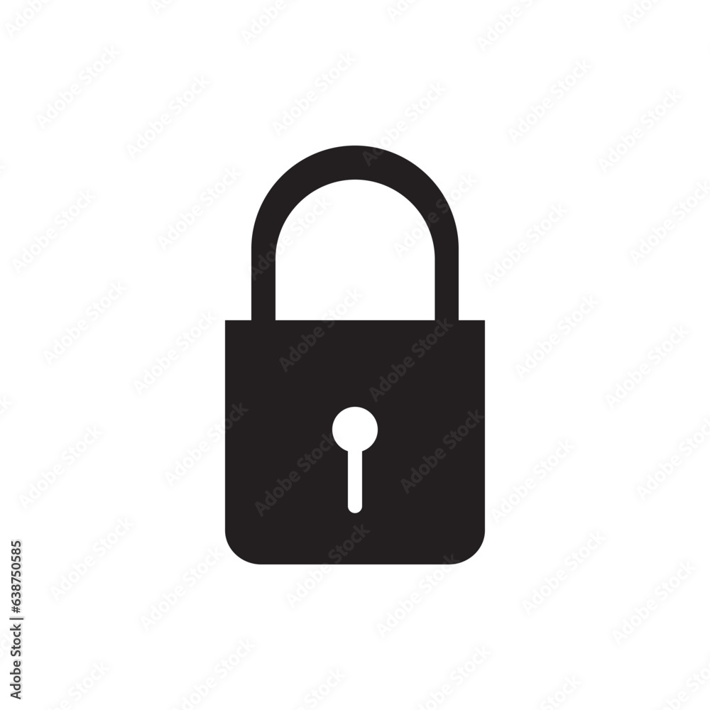 padlock icon logo vector design padlock icon logo vector design