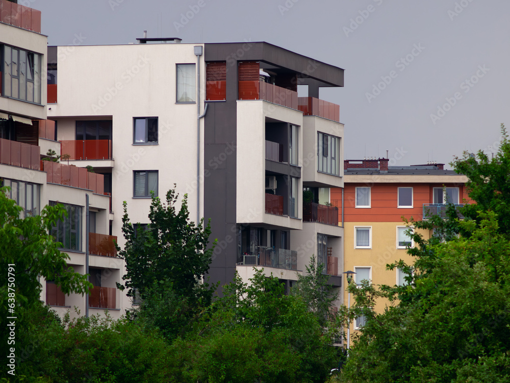 Modern housing in a multi-storey building