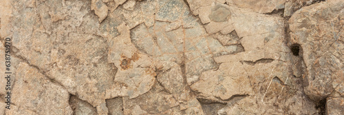 Natural rock background. Panoramic image