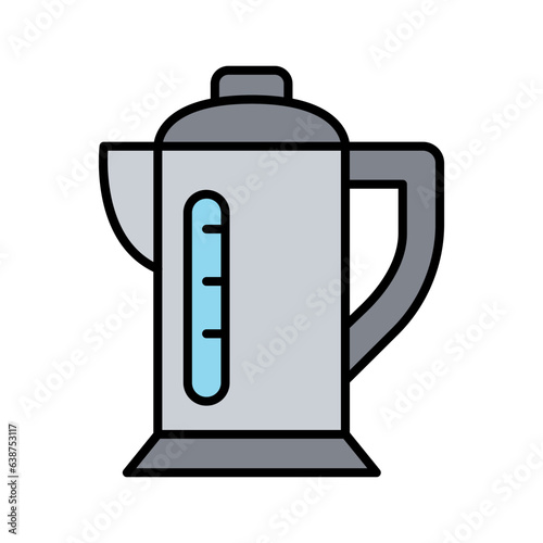 Vacuum bottle, thermos bottle icon
