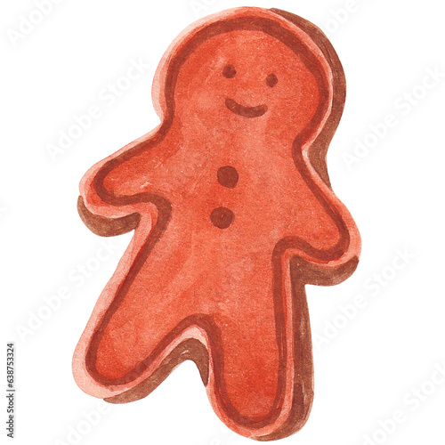 ginger bread watercolor illustration design