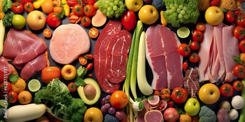 meat and vegetables photo
