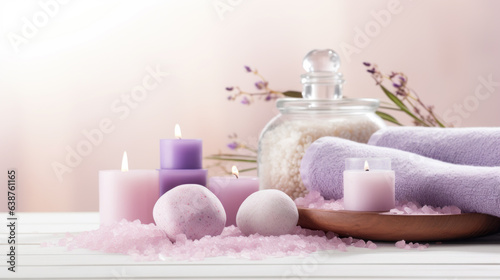 Spa composition with candles