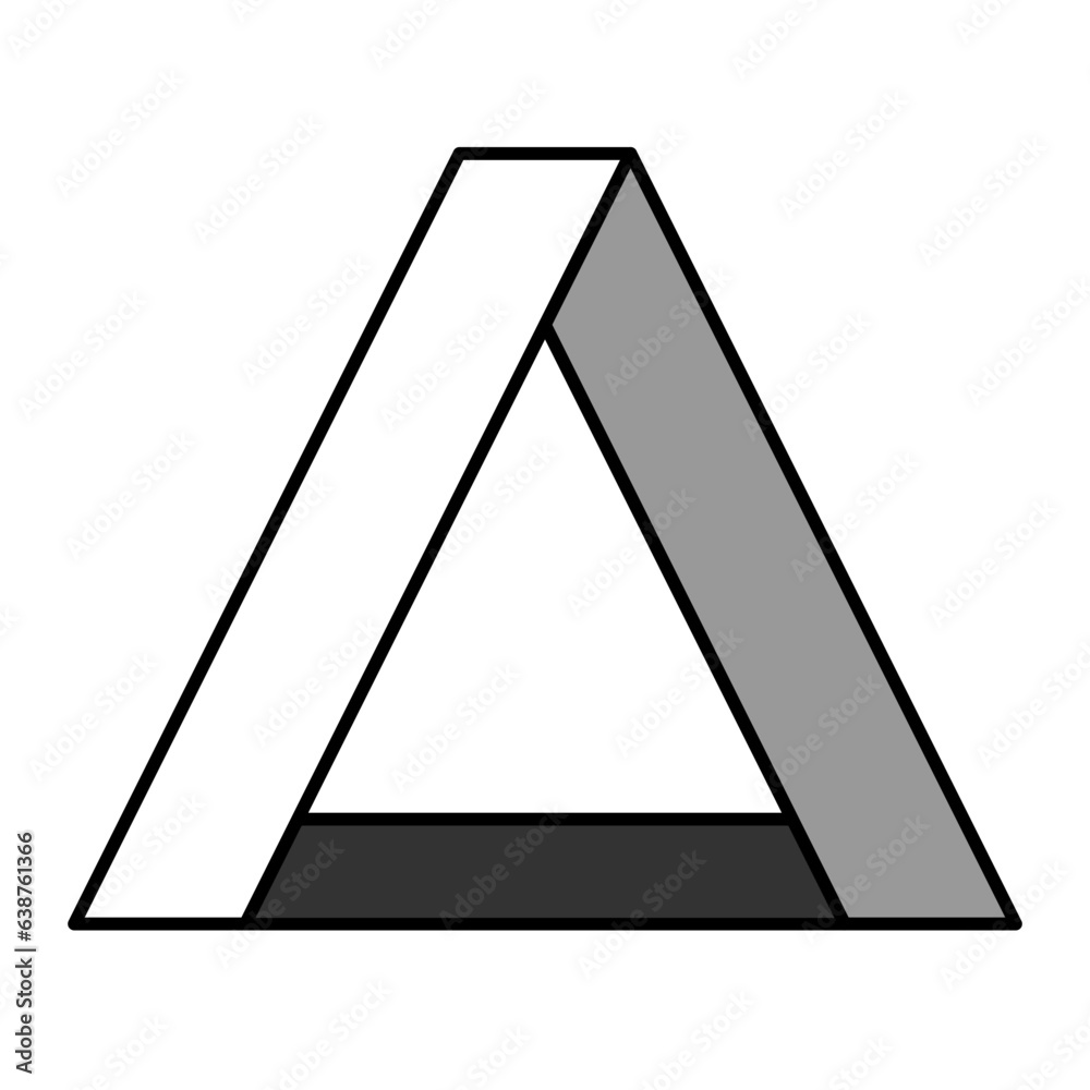 Ribbon triangle black and white logo Ribbon triangle black and white logo