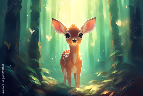 Fawn in the Forest  © samaneh