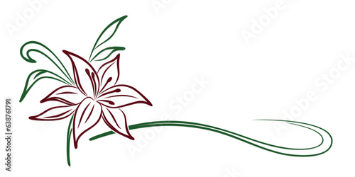 The symbol of a stylized garden flower.
