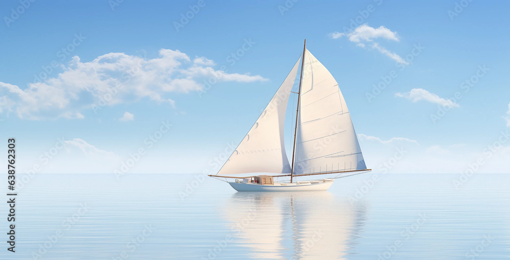 sailing boat on the sea