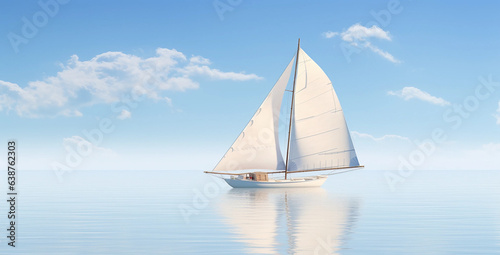 sailing boat on the sea © khadija