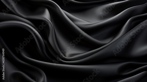 black fabrics. template for designers with text free space.