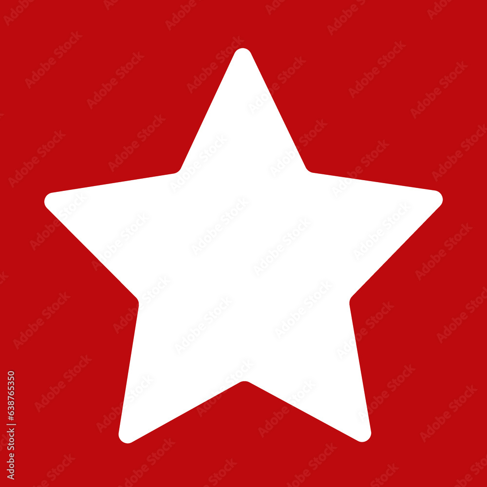 Star CutOut in a Piece of Paper. Can be used as a Photo Frame. Stock