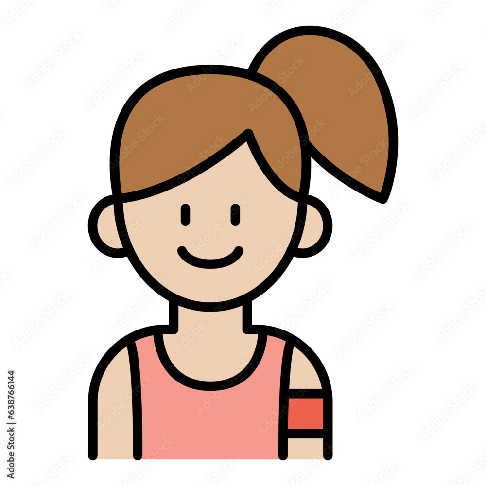 Woman exercise icon