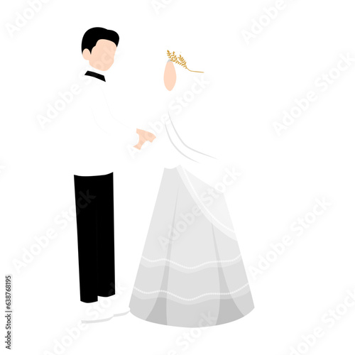 Muslim Bride and Groom