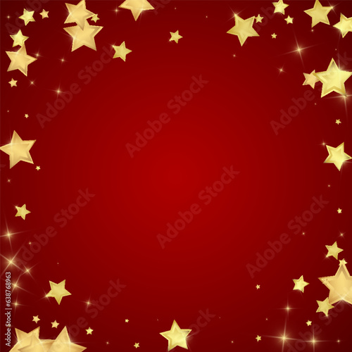 Magic stars vector overlay.  Gold stars scattered