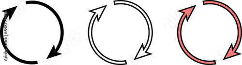 Update icons collection set. Reload symbol. Refresh icons. Vector ilustration