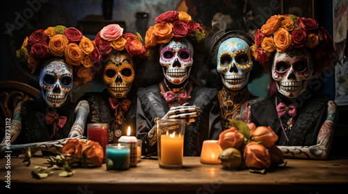 Time Honored Day of the Dead Festivities, Generative Ai
