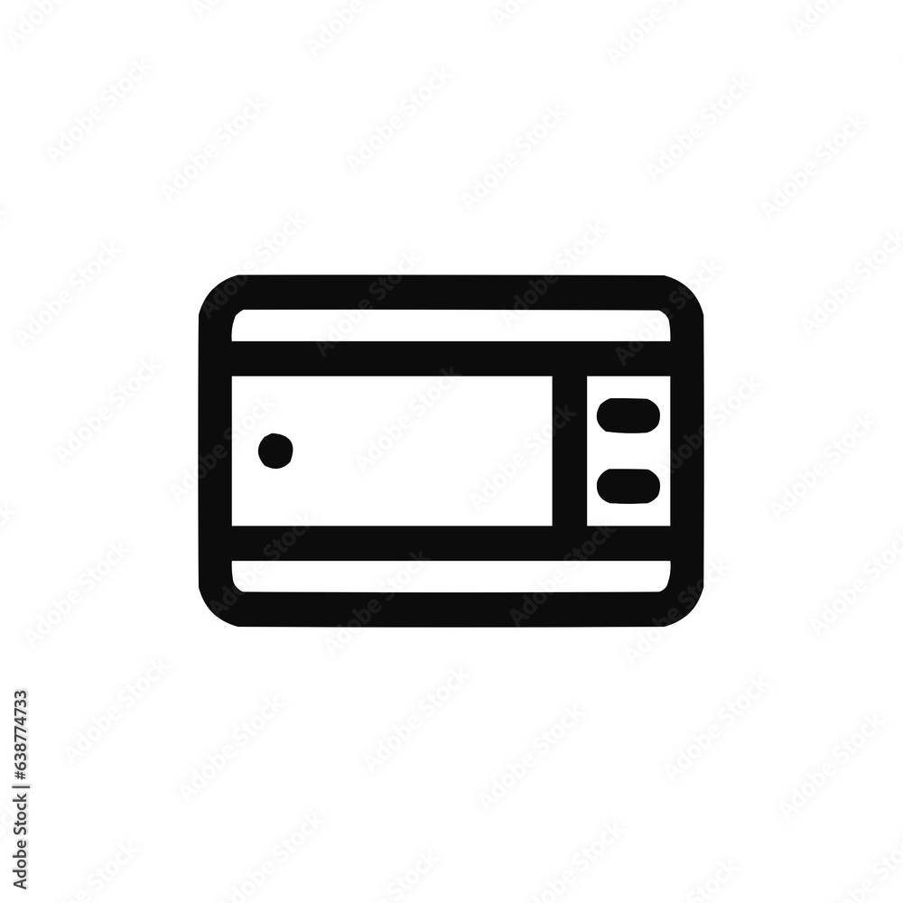 Microwave Oven icon vector. Linear style sign for mobile concept and web design. Microwave Oven symbol illustration. Pixel vector graphics - Vector. Microwave Oven icon vector. Linear style sign for mobile concept and web design. Microwave Oven symbol illustration. Pixel vector graphics - Vector.