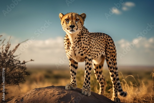 Spotted Cheetah in Africa