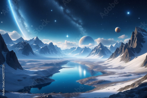 Galaxy and Universe theme backdrop