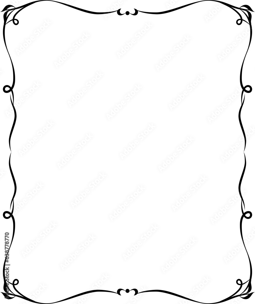 vector frames black on a white background vector frames black on a white background
